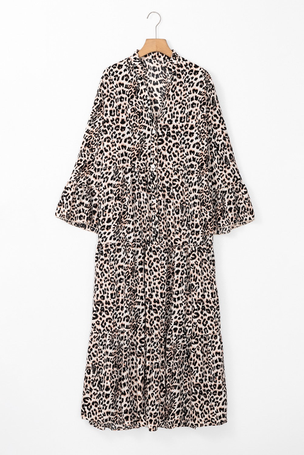Leopard Maxi Dress Long Sleeve