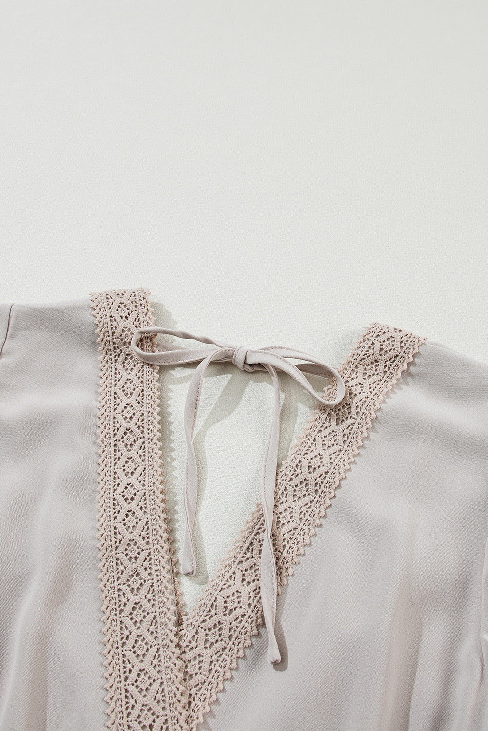 Oatmeal Ruffled Sleeve Maxi Dress