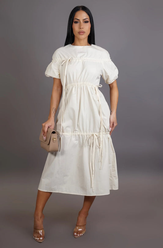 Coconut Ivory Midi Dress