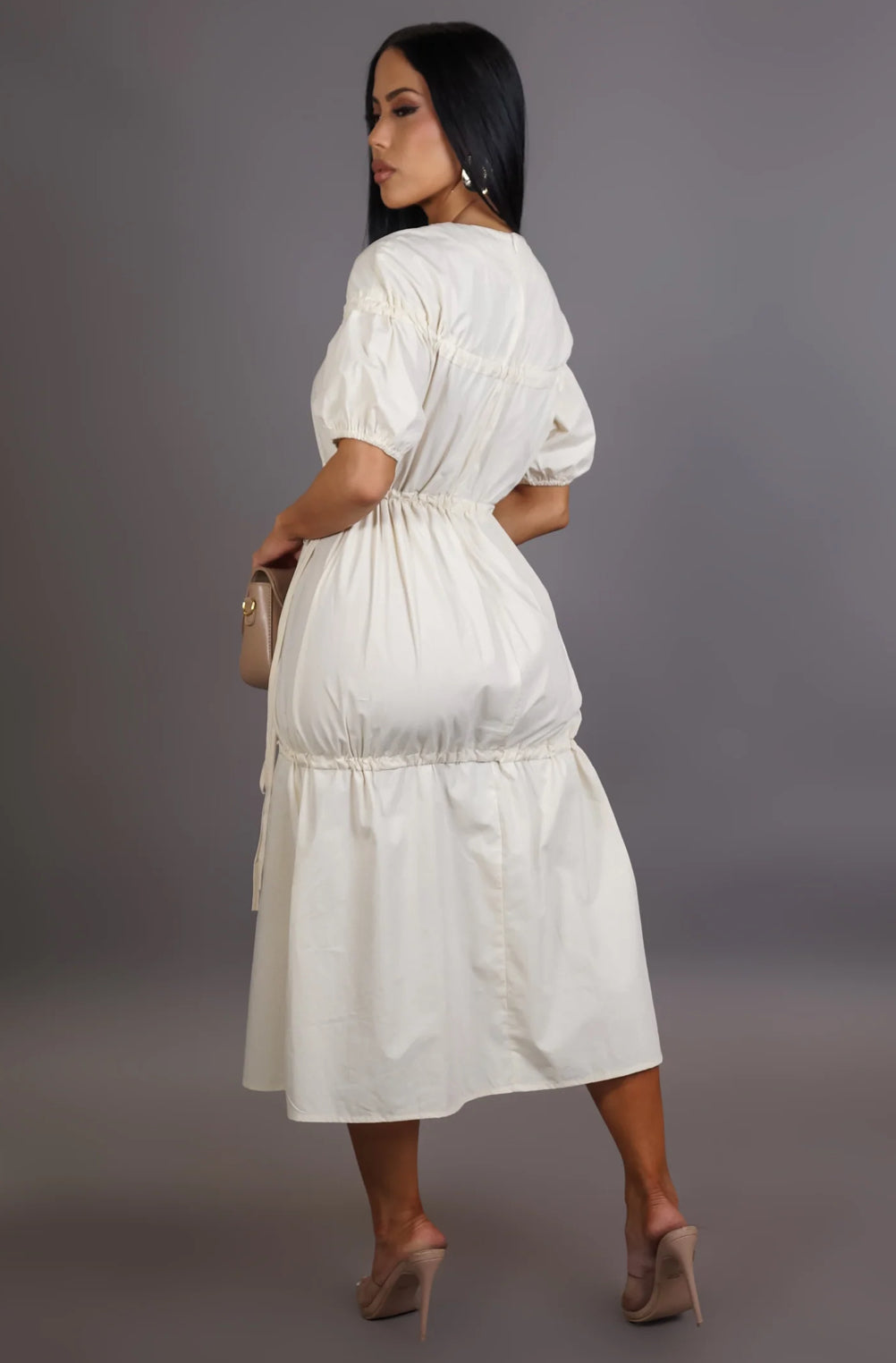 Coconut Ivory Midi Dress